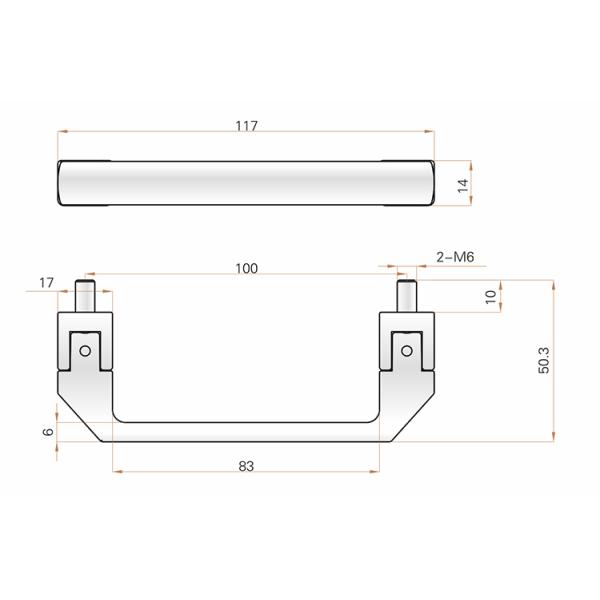 Electrical Panel Cabinet Door Handle Easy Installation ROHS Certificated