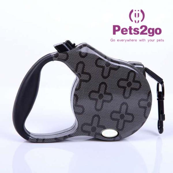 Chrome Plated 237g 3m Retractable Cord Dog Leash