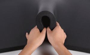 Buy cheap FIRE RESISTANCE Black Flexible Closed Cell Foam Rubber Insulation Sheet / Roll product