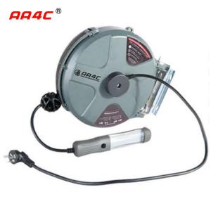 Buy cheap AA4C Automatic Retractable Flexible Hose Reel PU Mesh Air Hose Reel Electric Combined Hose Reels With Lamp product