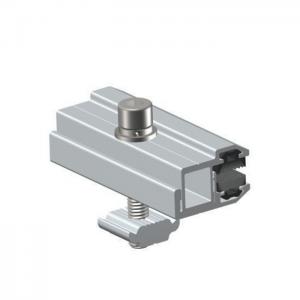 Buy cheap On/Off Grid Roof &amp; Ground Aluminum Mid End Solar Panel Clamps Mounting Kits for PV Mounting Structures product