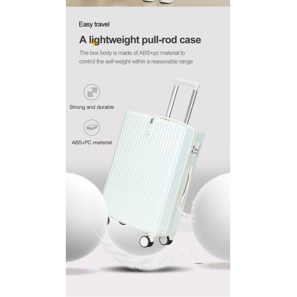 ABS+PVC Multi-Function Cup Holder Suitcase 20/24/28inch Travel Suitcases in Spinner Wheeled Luggage Set 20” Carry-On Trolley Luggage Bag Travel Case