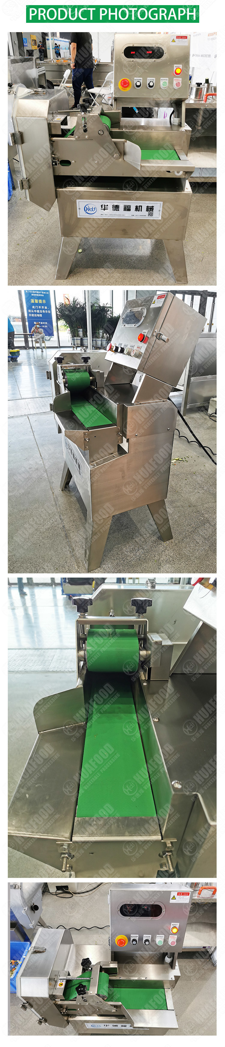Multifunction 20mm 500kg/H Green Leafy Vegetable Cutter