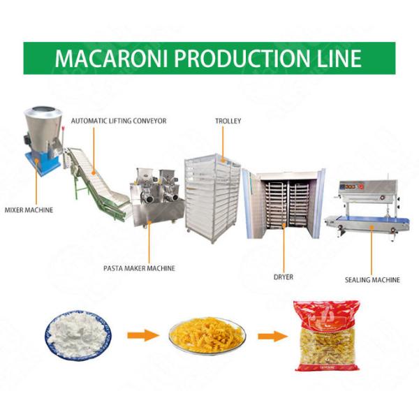 250kg/h Industrial Spaghetti Making Machine Pasta Production Line Machines