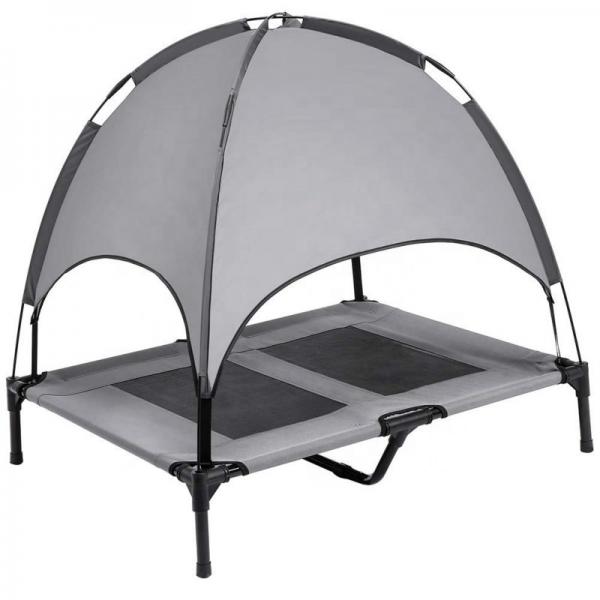 Quality 80kg 7in Elevated Canopy Dog Bed Breathable Steel Frame for sale