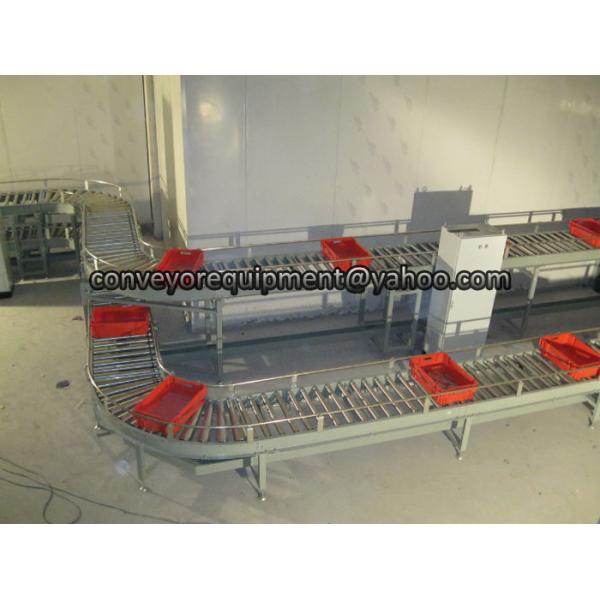 90 Degree Stainless Steel Roller Curve Conveyor