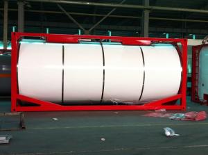 China Insulated Liquid Tank Container / Horizontal 20ft ISO Tank Container on sale