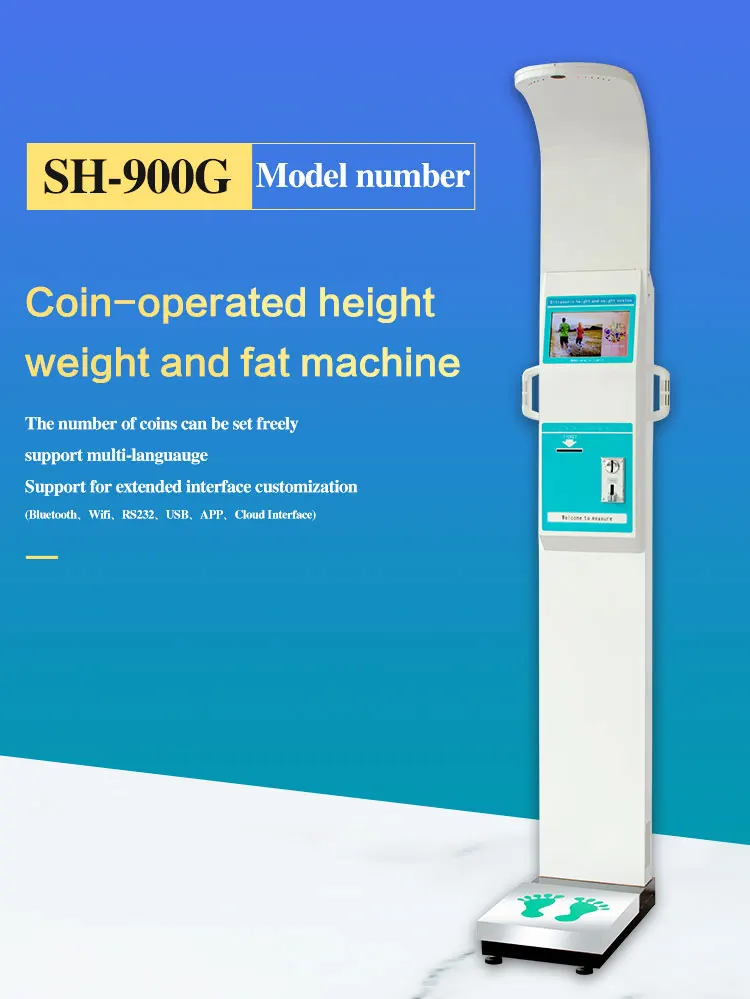 Coins Balance Gym Height and Weight Weighing Scale Full Body Composition Scale