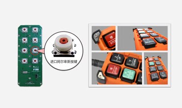 Low Power Wireless Hoist Remote Control with IP65 Consumption Plastic Transmitter