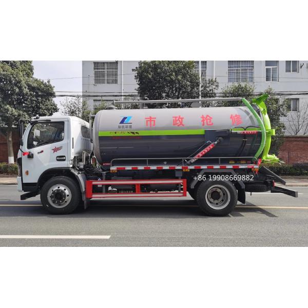 Dongfeng 4x2 Driver 8000L Sewage Suction Truck with Vacuum Pump for Sucking Waste Water Vacuum Sewer Tanker Suction Truck