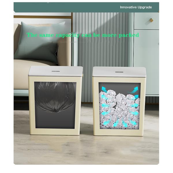 Household Kitchen Automatic Suction Bag Laying Bag Electric Folding Open Lid Intelligent Induction Garbage Can