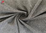 Eco-Friendly Polyester Spandex Melange Striped Weft Knitted Fabric