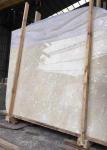 Golden Beige Marble Wall Tiles White Marble Flooring Big Slab Custom Size