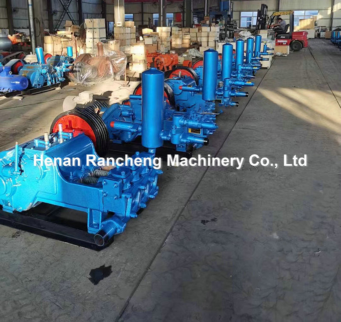 Diesel Engine Type Mud Pump Max 600L/Min Horizontal Tri-Cylinder Dual Role Penthouse Detroit Piston Pump