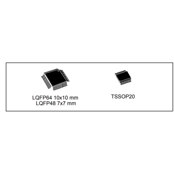 ARM Microcontroller Ic Chip STM32F070RBT6 128Kbytes Of Flash 48MHz CPU USB