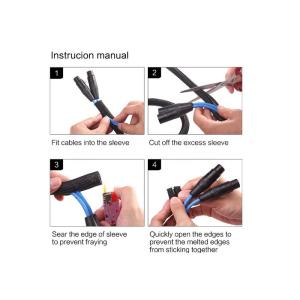 Buy cheap Halogen Free Polyester Self Wrap Split Braided Sleeving product