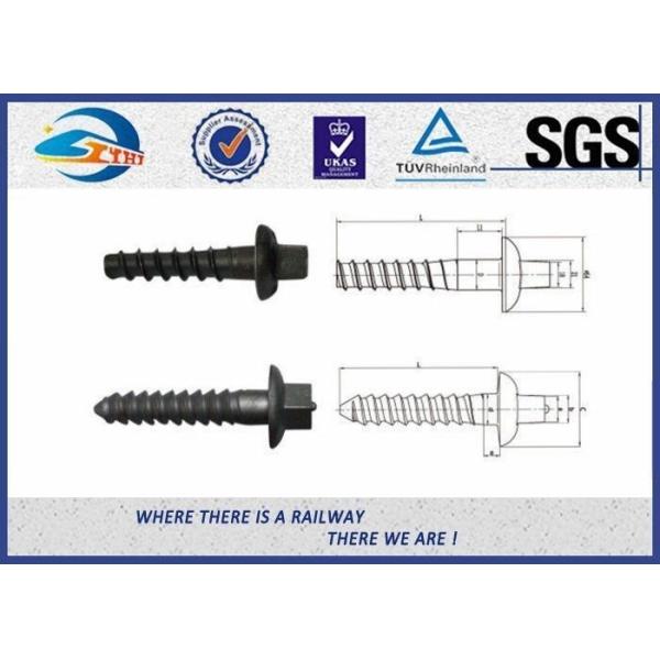 Railroad Sleeper Galvanized Screws with Plain / Zinc / HDG / Wax Surface