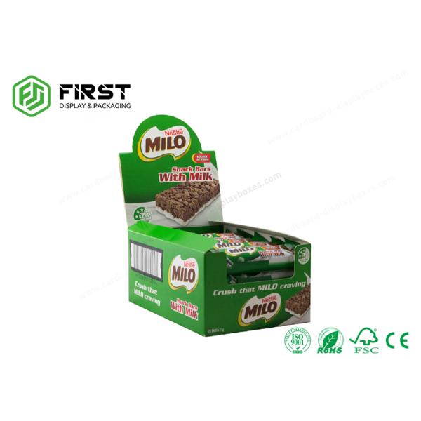 Black Printed Retail Foldable Cardboard Counter Display Boxes , Printed Display Boxes