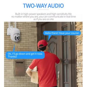 Tuya Wifi Smart Camera 2mp Two Way Audio IP66 App Control Ptz Camera