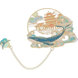 China Soft Enamel Personalized Metal Bookmarks Romantic Flower Sakura Bookmarks on sale