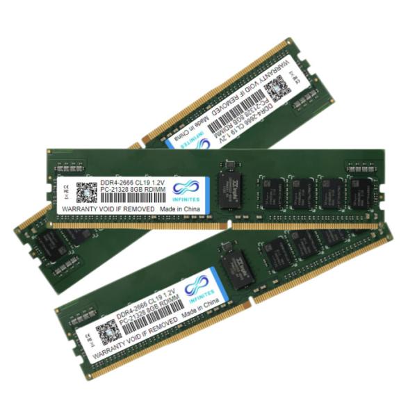 INFINITES Server Memory DDR4 2666MHz R-DIMM 8GB Original Chips Kingtiger Semi-Conductor Equipment Stable Performance for High Data Transfer Speed