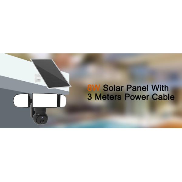1500 Lumens Solar Street Light Camera 4G Solar Security Camera 8W 2K