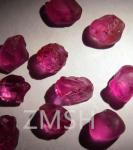 Hot Pink FL Grade Lab Created Sapphire Raw Gemstones With Mohs Hardness 9