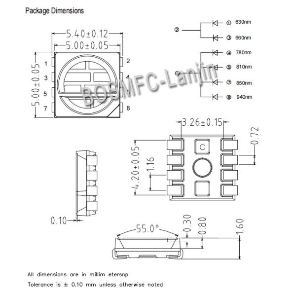 5050 IR LED Chip