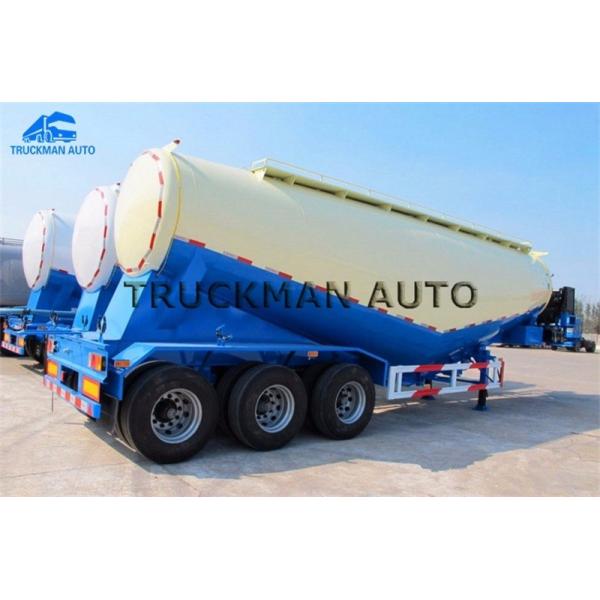 3 Axles 50 Tons Cement Bulk Carrier Truck Optional Volume Quick Loading Unloading