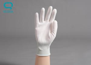 Buy cheap PU Safety Hand Gloves , Nylon Knitted Gloves For Handling Electronic Instruments product