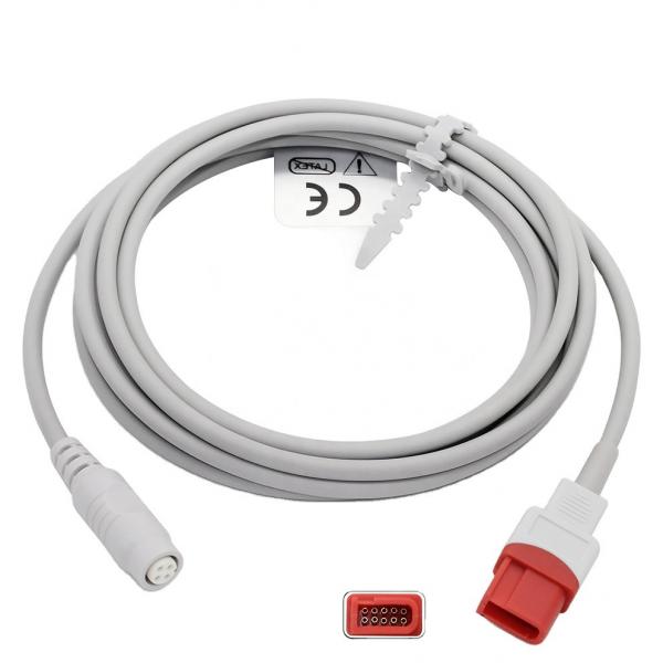 Spacelabs Invasive blood pressure cable IBP cable,ibp extension cable to abbott 2.7m
