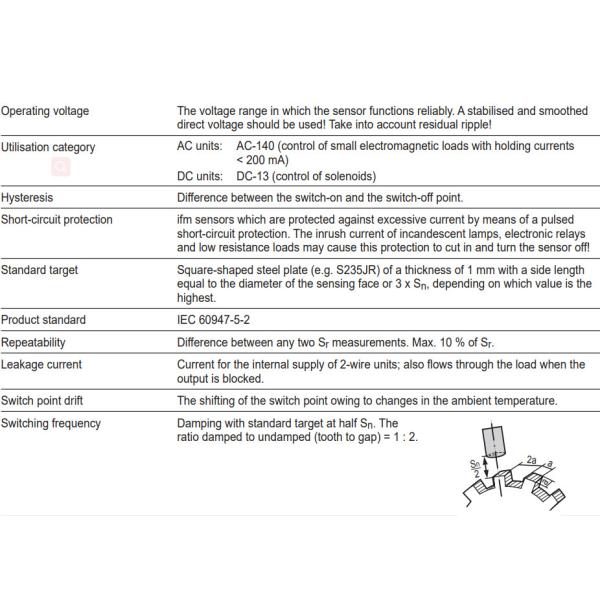 Plastic Housing Inductive Proximity Sensor Ifm Electronic IB0016 - IBE2020-FBOA