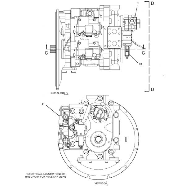 零件图 2590815 PUMP GROUP-PISTON - TQerpillar 备件| Allbiz  777parts.com