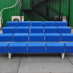China 4 Rows Outdoor Aluminum Bleacher Seating With Plastic Seats on sale