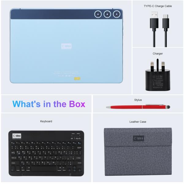 C Idea 10.1 Inch Touch Screen Tablets With 8GB 512GB ROM And SIM Support For Education Learning