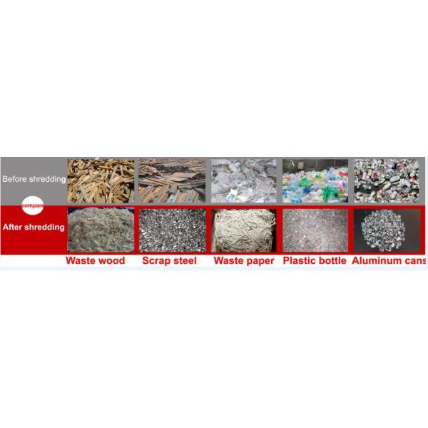 High Output Double Shaft Plastic Shredder Machine / Waste Plastic Automatic Crusher