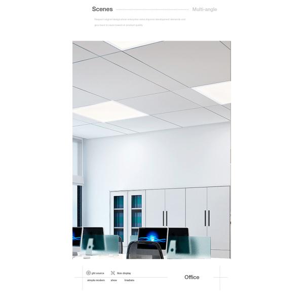 ROHS 600X600MM Flat Panel LED Lights SMD Recessed Surface Mounted