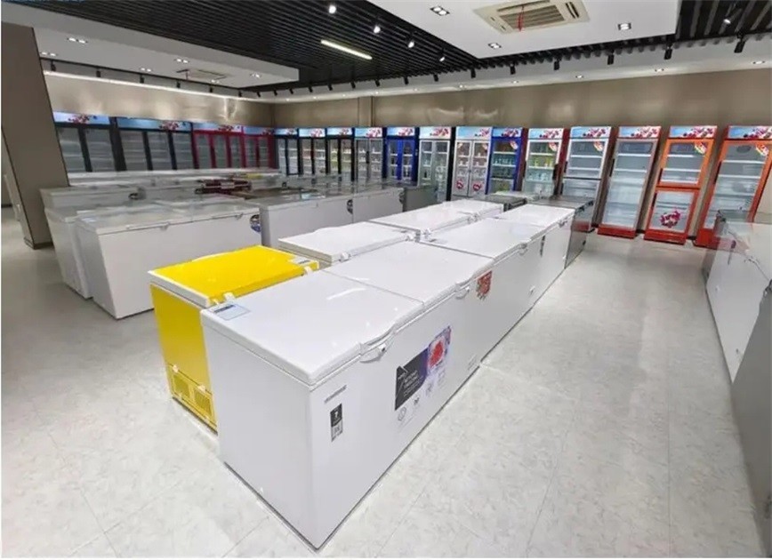 Portable Single Glass Door Beverage Upright Showcase Cooler Drinks Fridge 280L