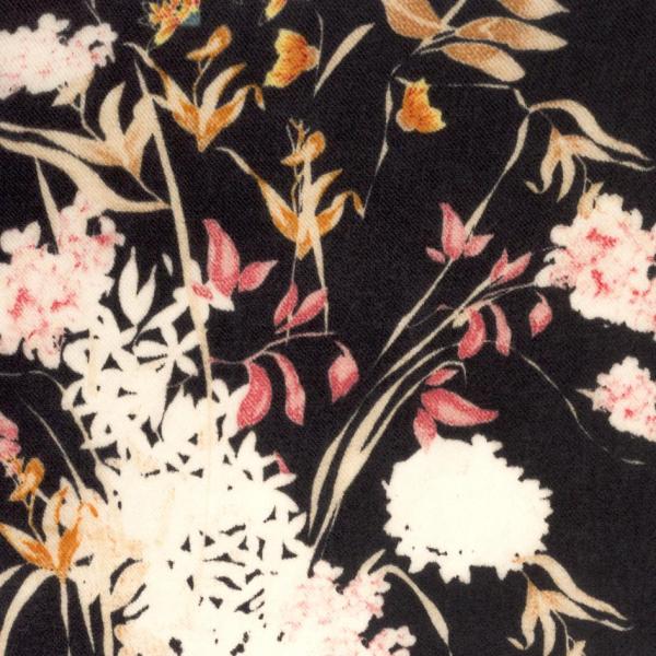 Fashion Design Empire Waist Floral Embroidered V-Neckline Maxi Woman Dress