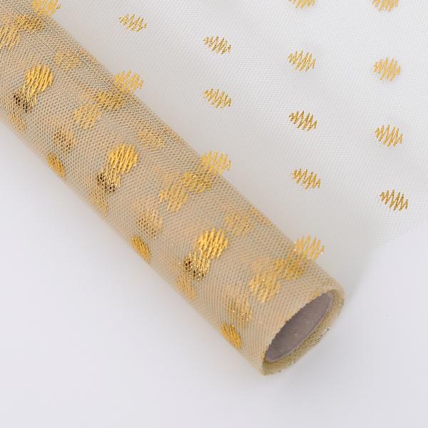50cm*5Y Poly Floral Mesh Wrap