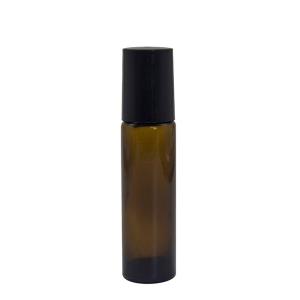 Cosmetic Frosted Amber 10ml Empty Roll On Bottles