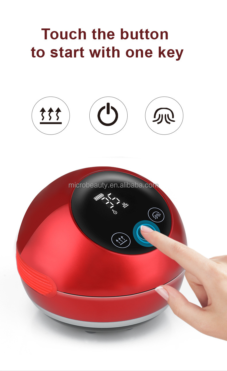 Type-C Charger Scraping Cupping Massager Gua Sha Body Massager With LCD Touch Display