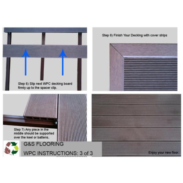 150MM Moisture Proof Interior Wpc Flooring Balcony Wpc Hollow Impact Resistance