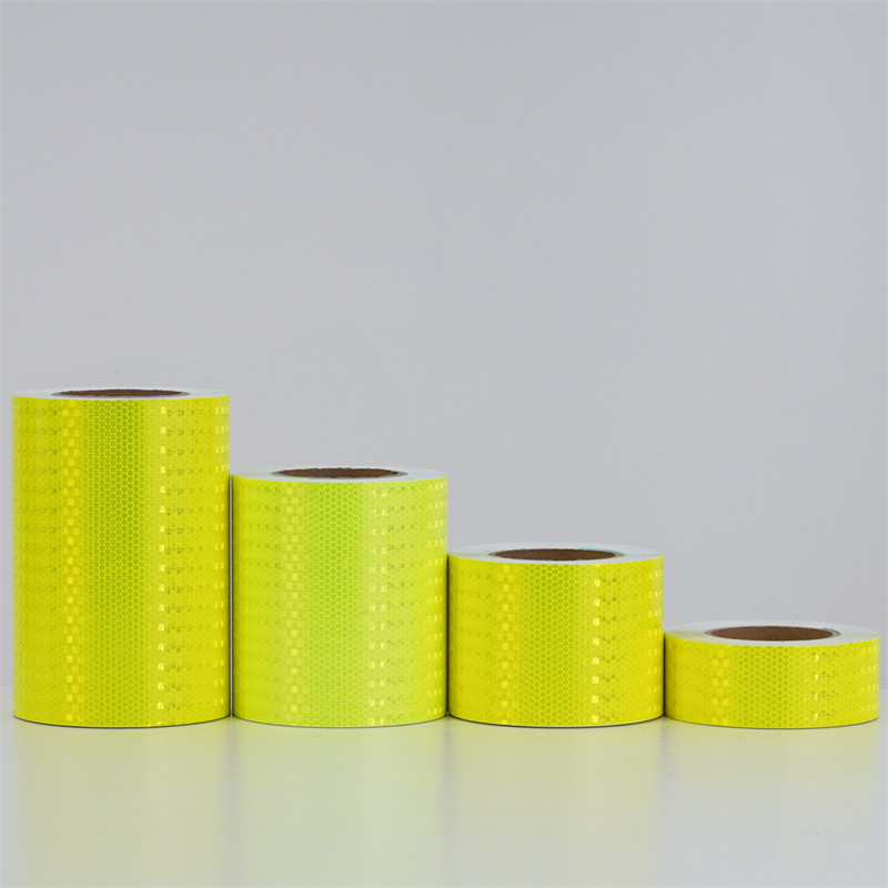 Cost Effective Bright Prismatic Honeycomb Reflective Conspicuity Safety Marking Tape