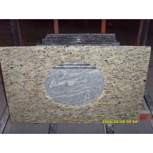 Natural Stone Granite Countertops , Giallo Santa Cecilia Custom Granite Countertops