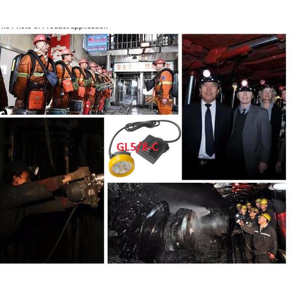 10000lux Brightness Mining Cap Lights IP68 Safety With Low Power Warning Function