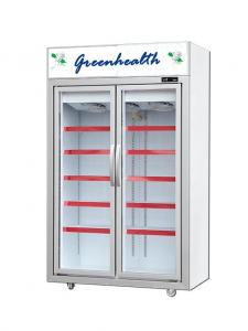 Buy cheap 2 Door Free Standing Glass Door Freezer 5 Layers Shelf Height Free Adjusted product