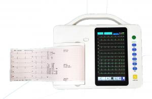 China 6 Channels ECG Machine Electrocardiograph Touch Screen on sale