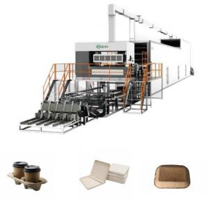 Buy cheap Single Use Coffee Cup Tray Machine Automatic Paper Cup And Plate Making Machine product