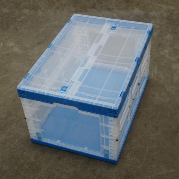 Folded Plastic Collapsible Containers Supply Chain Boxes Color Customized